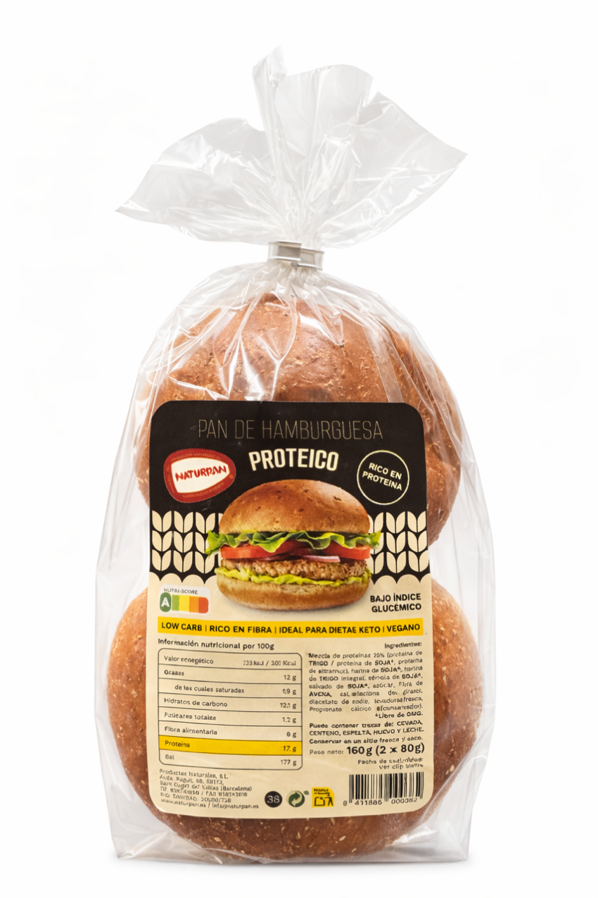 2026 pan hamburguesa proteico naturpan