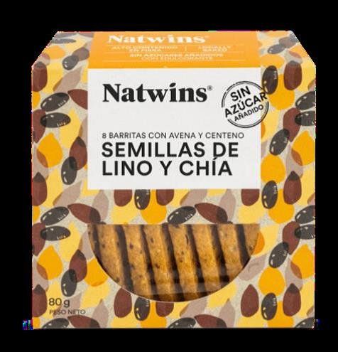 Natwins Semillas de Lino y Chia 80 g