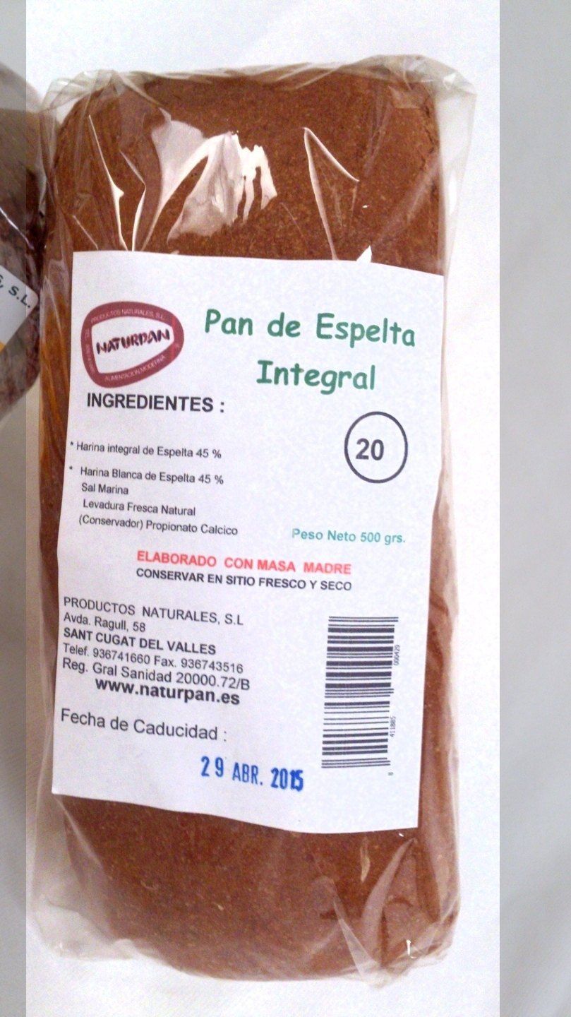 Pan de Espelta Entero