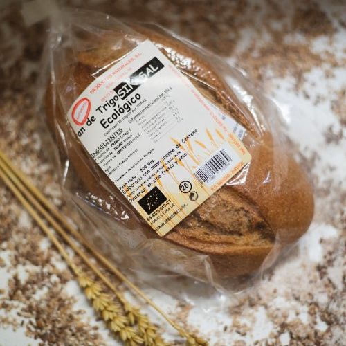 Pan de trigo SIN SAL Integral Ecológico de 500 g