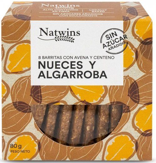 Natwins de Nueces y Algarroba